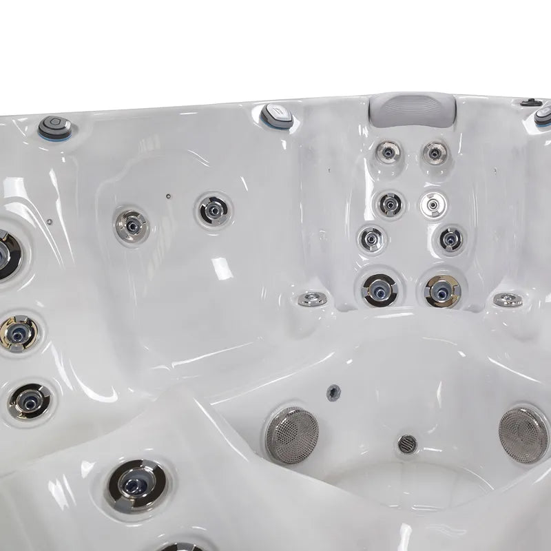 Whirlpool Garten 4 5 Personen winterfest Reluxis Palermo Life Wellis kaufen eckig Detailbild Sitze