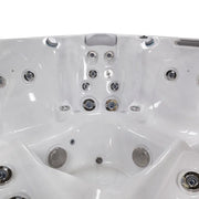Whirlpool Garten 4 5 Personen winterfest Reluxis Palermo Life Wellis kaufen eckig Detailbild Sitz hell