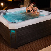 Whirlpool Garten 4 - 5 Personen winterfest Outdoor Reluxis Palermo Life Wellis kaufen eckig auf Terrasse mit 2 Personen drin