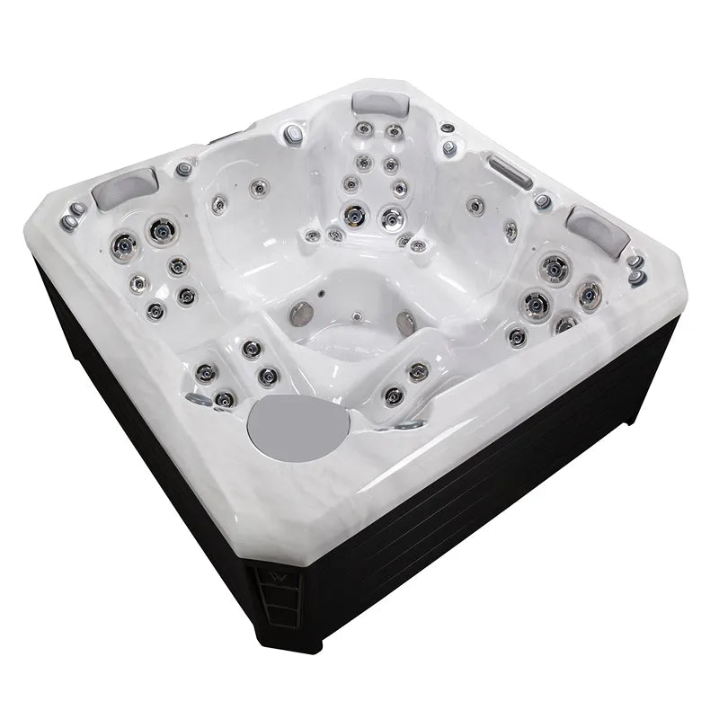 Whirlpool Garten 4 - 5 Personen winterfest Outdoor Reluxis Palermo Life Wellis kaufen eckig weiss