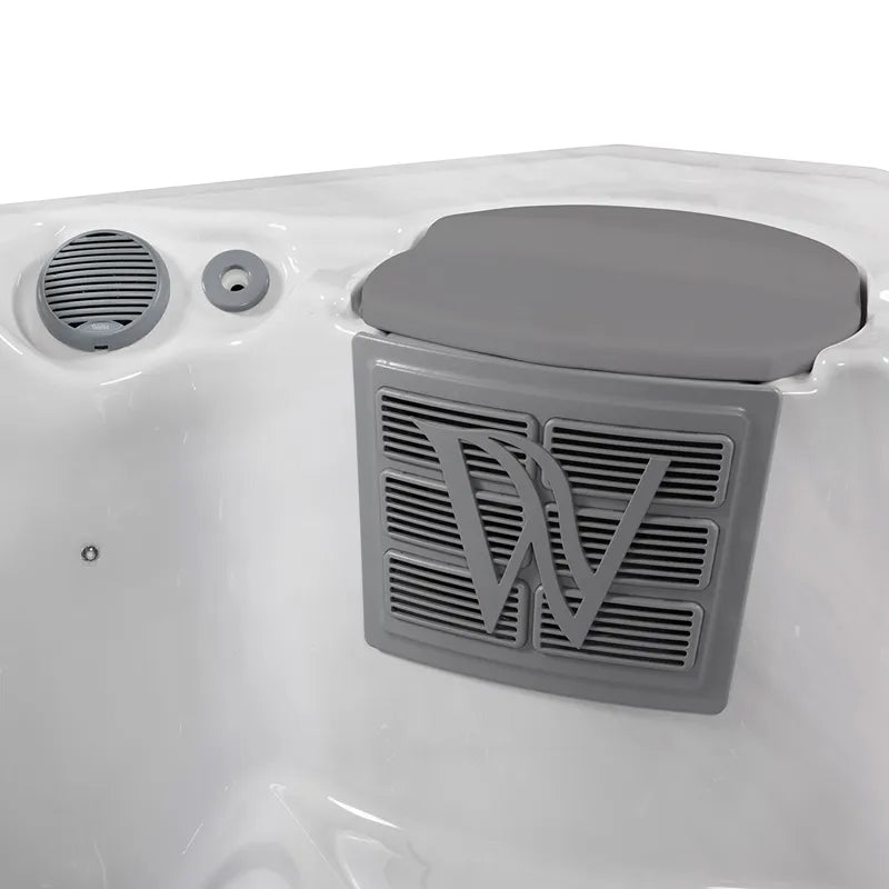 Whirlpool Garten 4 5 Personen winterfest Reluxis Palermo Life Wellis kaufen eckig Detailbild Filter un Lautsprecher