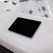 Whirlpool Garten 4 5 Personen winterfest Reluxis Palermo Life Wellis kaufen eckig Detailbild Touchpanel