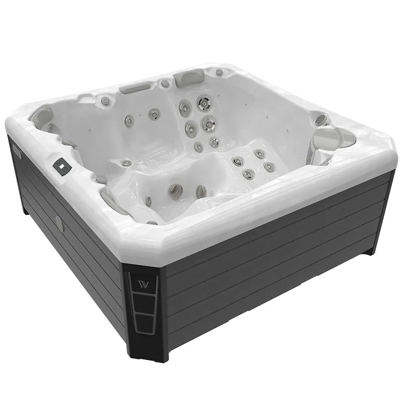 Whirlpool Garten 4 5 Personen winterfest Reluxis Palermo Life Wellis kaufen eckig weiss
