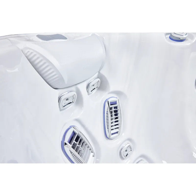 Whirlpool Garten 6 Personen winterfest Reluxis Atlas Life Wellis kaufen 1 Liege 5 Sitzplätze Detailansicht