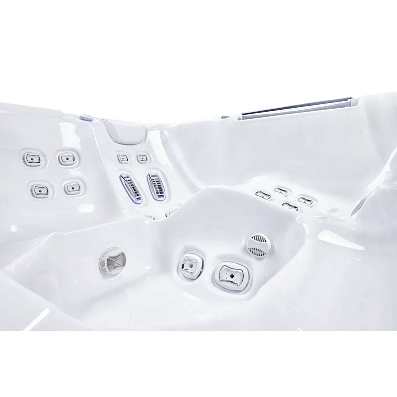 Whirlpool Garten 6 Personen winterfest Reluxis Atlas Life Wellis kaufen 1 Liege 5 Sitzplätze Detailansicht