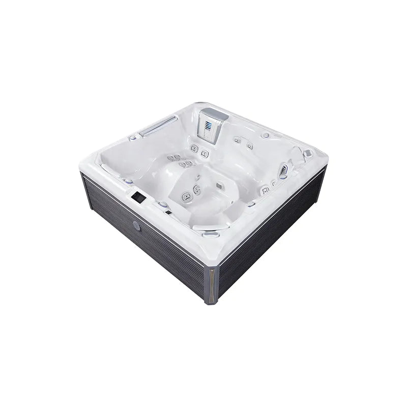 Whirlpool Garten 6 Personen winterfest Reluxis Atlas Life Wellis kaufen 1 Liege 5 Sitzplätze