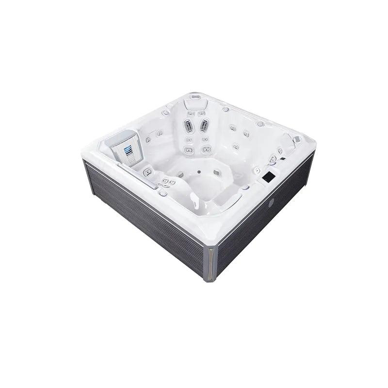 Whirlpool Garten 6 Personen winterfest Reluxis Atlas Life Wellis kaufen 1 Lounge 5 Sitzplätze