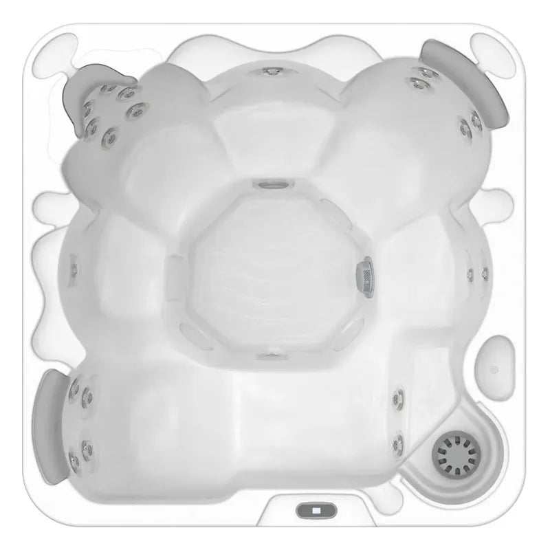 Whirlpool Garten 6 Personen winterfest Reluxis Castor Wellis plug and play kaufen Drausicht