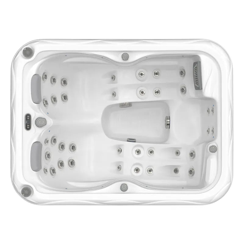 Whirlpool Outdoor 2 - 3 Personen winterfest Reluxis Firenze Life Wellis für den Garten kaufen rechteckig Drafsicht