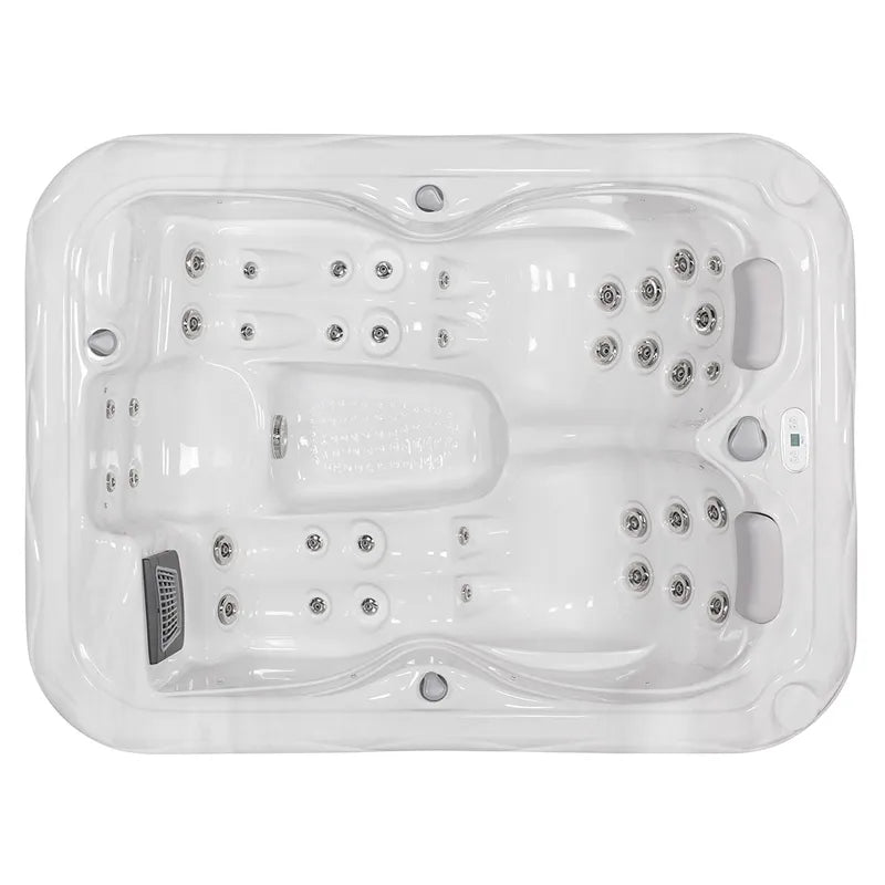 Whirlpool Outdoor 2 - 3 Personen winterfest Reluxis Firenze Life Wellis für den Garten kaufen rechteckig Draufsicht