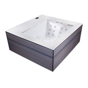 Whirlpool Outdoor 2 Personen winterfest Reluxis Dabassy Edge Select Wellis im Garten kaufen Design modern highend viereckig