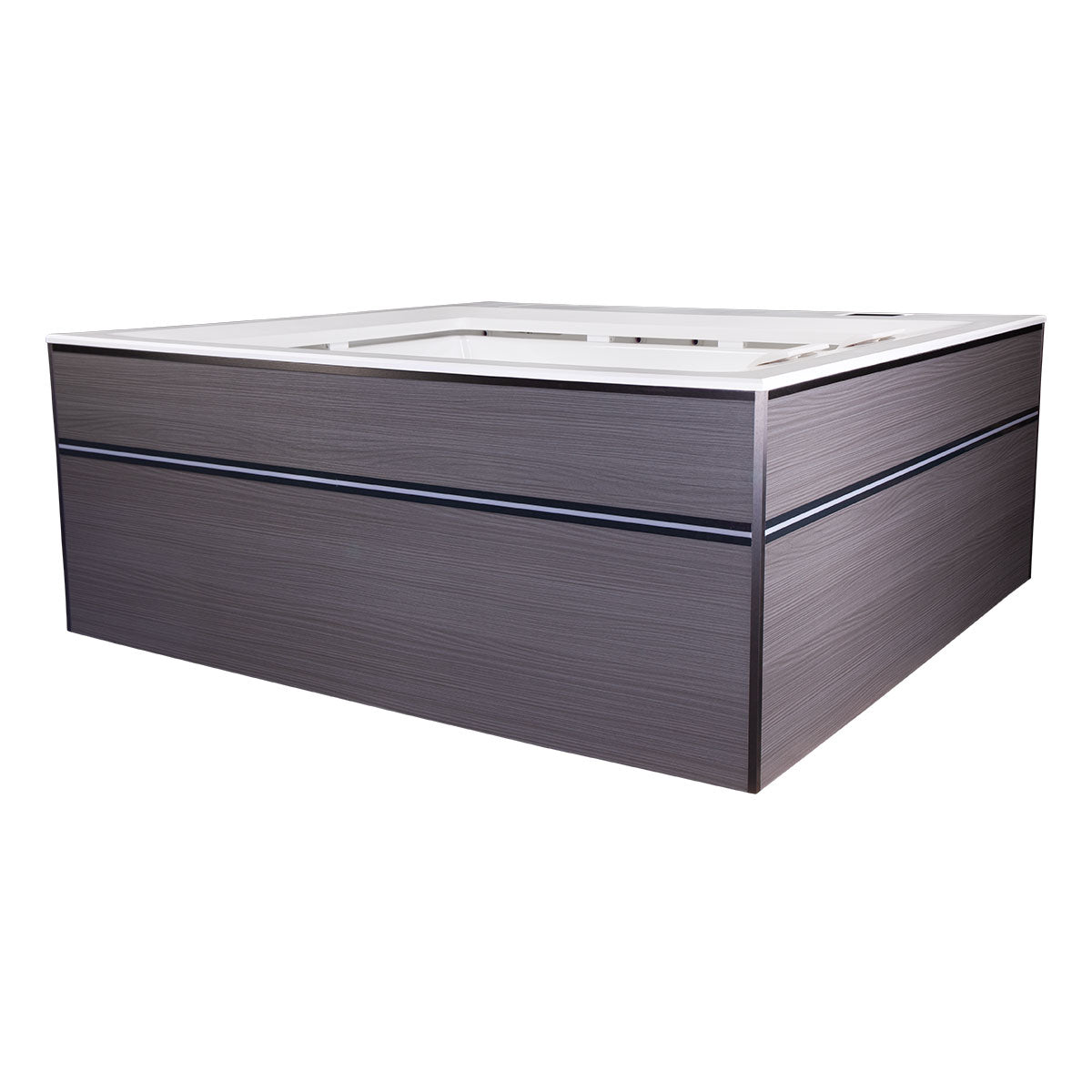 Whirlpool Outdoor 2 Personen winterfest Reluxis Dabassy Edge Select Wellis im Garten kaufen Design modern highend viereckig Seitenwände