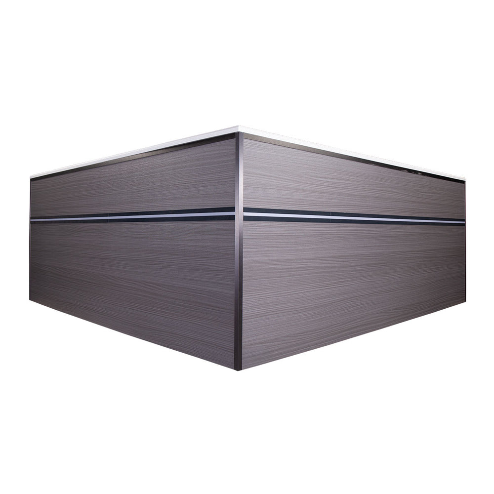 Whirlpool Outdoor 2 Personen winterfest Reluxis Dabassy Edge Select Wellis im Garten kaufen Design modern highend viereckig Seitenwände
