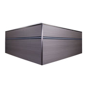 Whirlpool Outdoor 2 Personen winterfest Reluxis Dabassy Edge Select Wellis im Garten kaufen Design modern highend viereckig Seitenwände