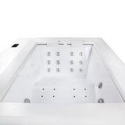 Whirlpool Outdoor 2 Personen winterfest Reluxis Dabassy Edge Select Wellis im Garten kaufen Design modern highend viereckig Detailbild Liegeplatz
