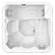 Whirlpool Outdoor 4 - 5 Personen winterfest Reluxis Callisto Wellis plug and play Garten kaufen viereckig Drafsicht weiss