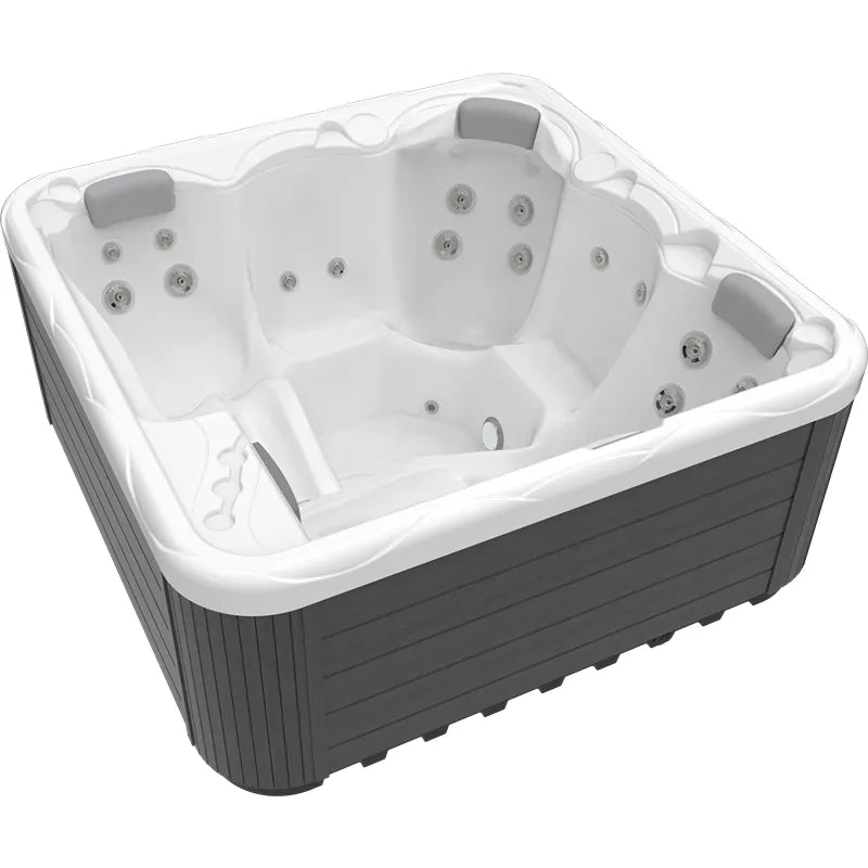 Whirlpool Outdoor 4 - 5 Personen winterfest Reluxis Callisto Wellis plug and play Garten kaufen viereckig