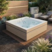 Whirlpool Outdoor 4 - 5 Personen winterfest Reluxis Dabassy Edge Premier Wellis im Garten kaufen Design modern 4 eckig