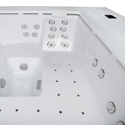 Whirlpool Outdoor 4 - 5 Personen winterfest Reluxis Dabassy Edge Premier Wellis für den Garten kaufen Design modern 4 eckig Detailbild Sitz