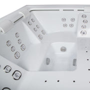 Whirlpool Outdoor 4 - 5 Personen winterfest Reluxis Dabassy Edge Premier Wellis für den Garten kaufen Design modern 4 eckig Detailbild Sitz
