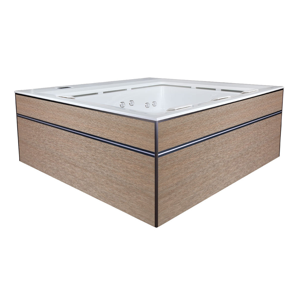 Whirlpool Outdoor 4 - 5 Personen winterfest Reluxis Dabassy Edge Premier Wellis für den Garten kaufen Design modern 4 eckig