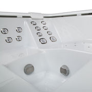 Whirlpool Outdoor 4 - 5 Personen winterfest Reluxis Dabassy Edge Premier Wellis für den Garten kaufen Design modern 4 eckig Detailbild Liegeplatz