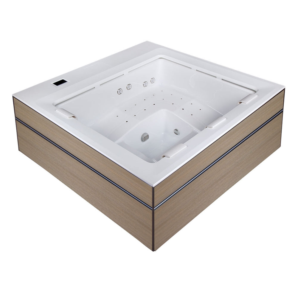 Whirlpool Outdoor 4 - 5 Personen winterfest Reluxis Dabassy Edge Premier Wellis für den Garten kaufen Design modern 4 eckig