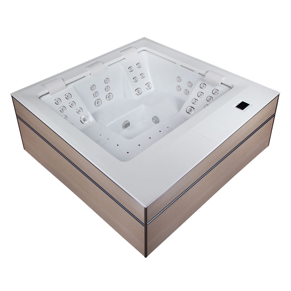 Whirlpool Outdoor 4 - 5 Personen winterfest Reluxis Dabassy Edge Premier Wellis für den Garten kaufen Design modern 4 eckig