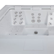 Whirlpool Outdoor 4 - 5 Personen winterfest Reluxis Dabassy Edge Premier Wellis für den Garten kaufen Design modern 4 eckig Detailbild Sitze