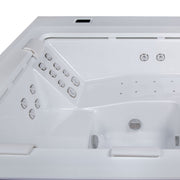 Whirlpool Outdoor 4 - 5 Personen winterfest Reluxis Dabassy Edge Premier Wellis für den Garten kaufen Design modern 4 eckig Detailbild Liege