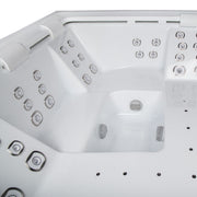 Whirlpool Outdoor 4 - 5 Personen winterfest Reluxis Dabassy Edge Premier Wellis für den Garten kaufen Design modern 4 eckig Detailbild Sitzplätze