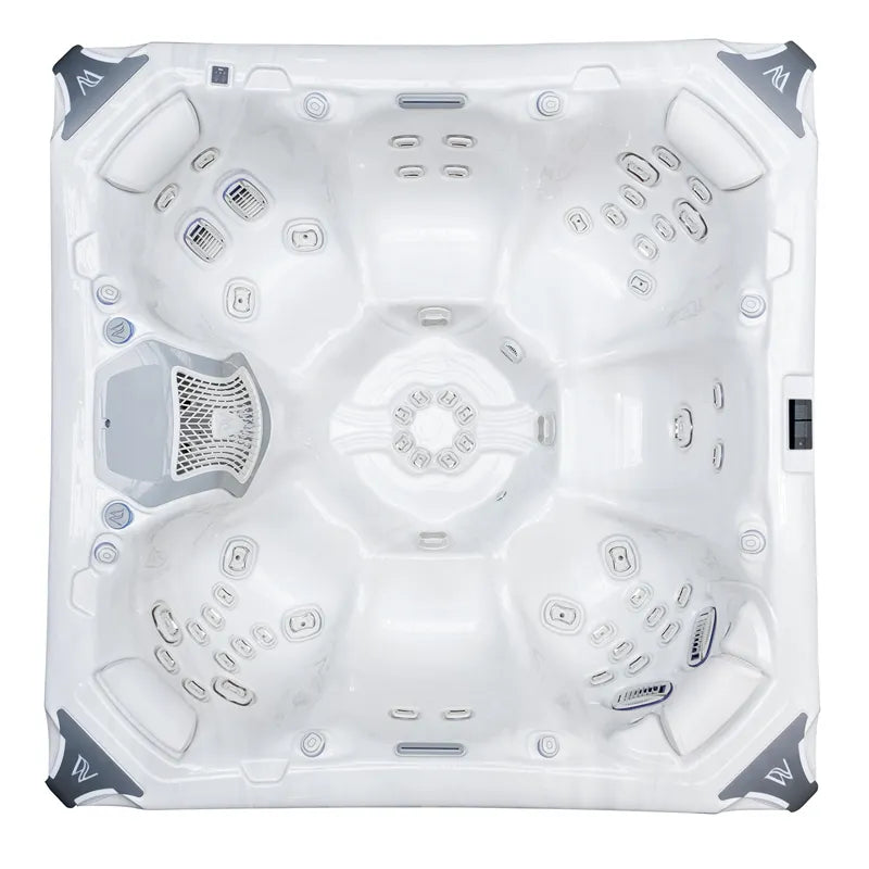 Whirlpool Outdoor 6 - 7 Personen winterfest Reluxis Elbrus Life Wellis Garten kaufen Draufsicht