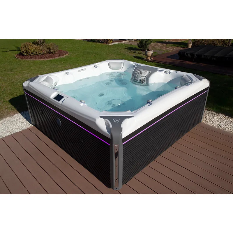 Whirlpool Outdoor 6 - 7 Personen winterfest Reluxis Elbrus Life Wellis im Garten kaufen