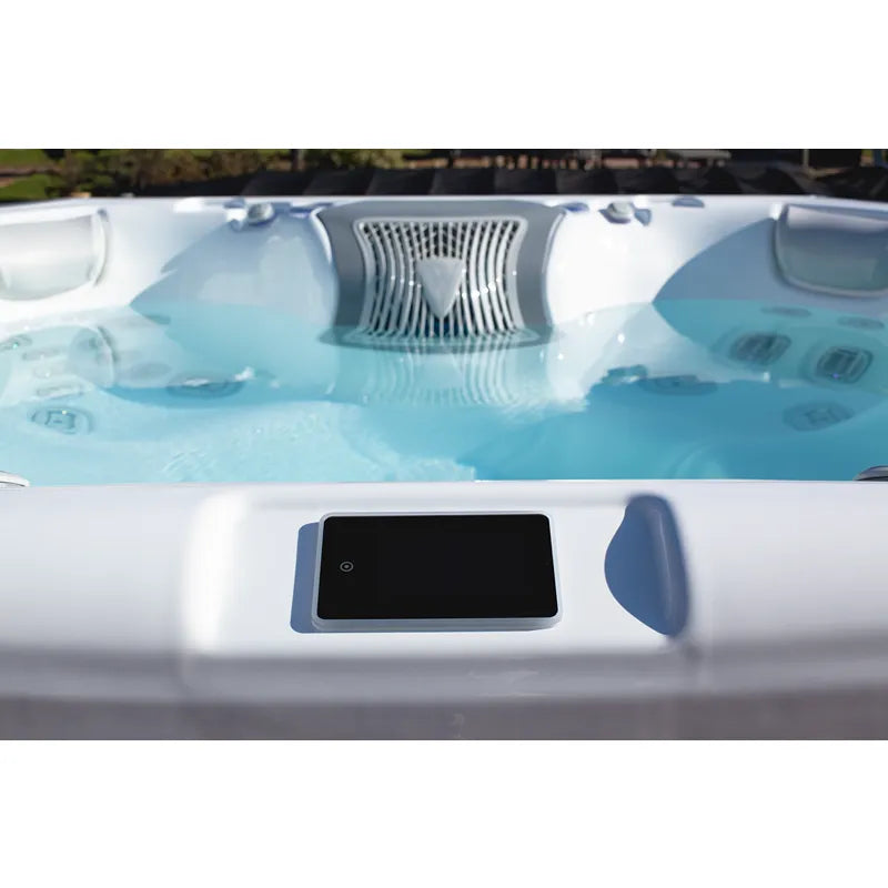 Whirlpool Outdoor 6 - 7 Personen winterfest Reluxis Elbrus Life Wellis Garten kaufen Detailbild Touhpanel