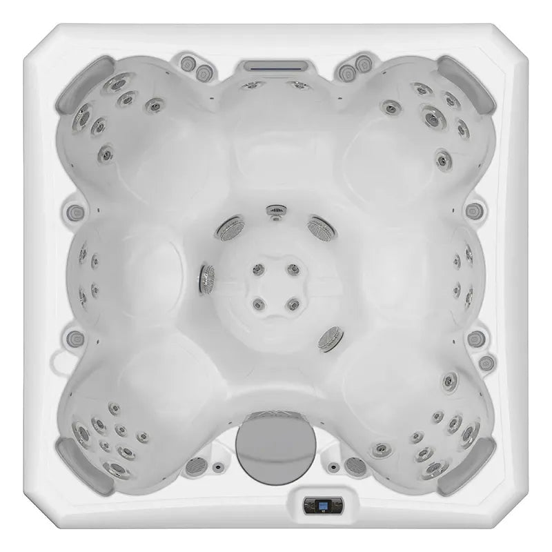 Whirlpool Outdoor im Garten 2 4 6 Personen winterfest kaufen Preis ganzjährig Wellis Lima eckig Draufsicht