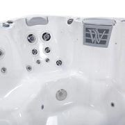 Whirlpool Outdoor im Garten 2 4 6 Personen winterfest kaufen Preis ganzjährig Wellis Lima 4 eckig Detailbild Düsen Sitz Filter