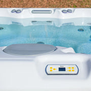 Whirlpool Outdoor im Garten 2 4 6 Personen winterfest kaufen Preis ganzjährig Wellis Lima 4 eckig Detailbild Bedienfeld