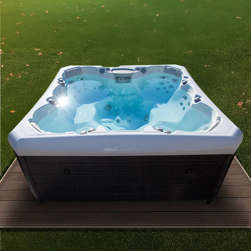 Whirlpool Outdoor im Garten 2 4 6 Personen winterfest kaufen Preis ganzjährig Wellis Lima 4 eckig