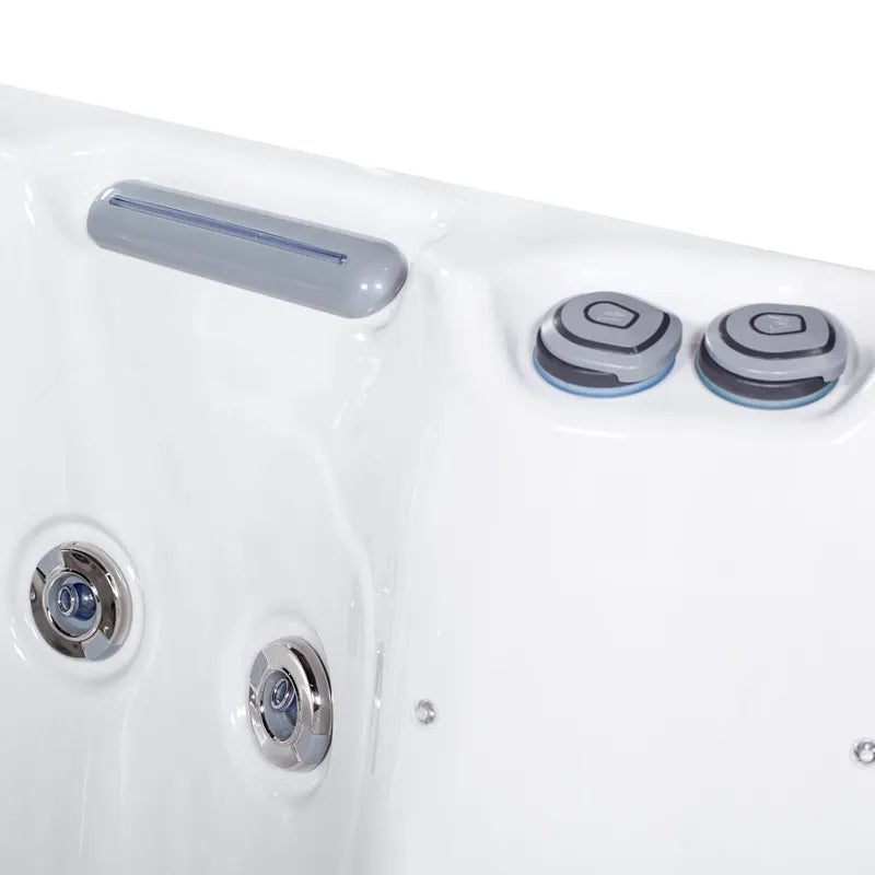 Whirlpool Outdoor im Garten 2 4 6 Personen winterfest kaufen Preis ganzjährig Wellis Lima 4 eckig Detailbild Düsen