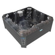 Whirlpool Outdoor im Garten 2 4 6 Personen winterfest kaufen Preis ganzjährig Wellis Lima eckig dunkel