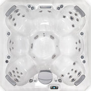 Whirlpool Outdoor im Garten 2 4 6 Personen winterfest kaufen Preis ganzjährig Wellis Lima viereckig Draufsicht