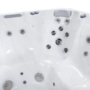 Whirlpool Outdoor im Garten 2 4 6 Personen winterfest kaufen Preis ganzjährig Wellis Lima 4 eckig Detailbild Düsen Sitz