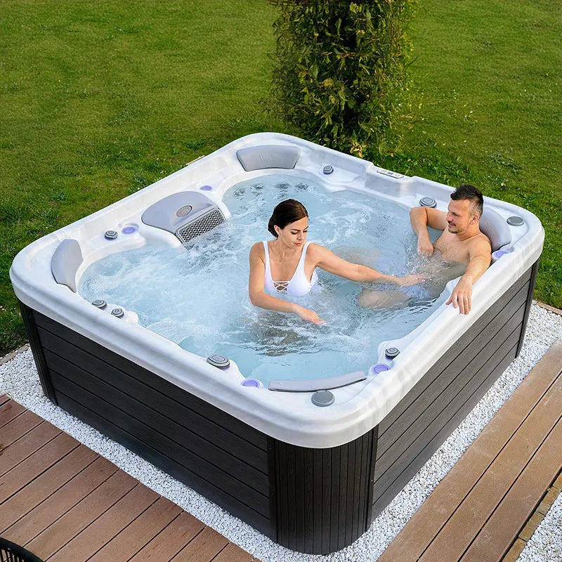 Whirlpool Outdoor 6 - 7 Personen winterfest Reluxis Vienna Life Wellis Garten kaufen quadratisch 2 Personen drin
