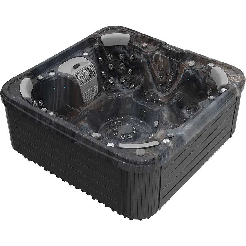 Whirlpool Outdoor 6 - 7 Personen winterfest Reluxis Vienna Life Wellis Garten kaufen quadratisch dunkel