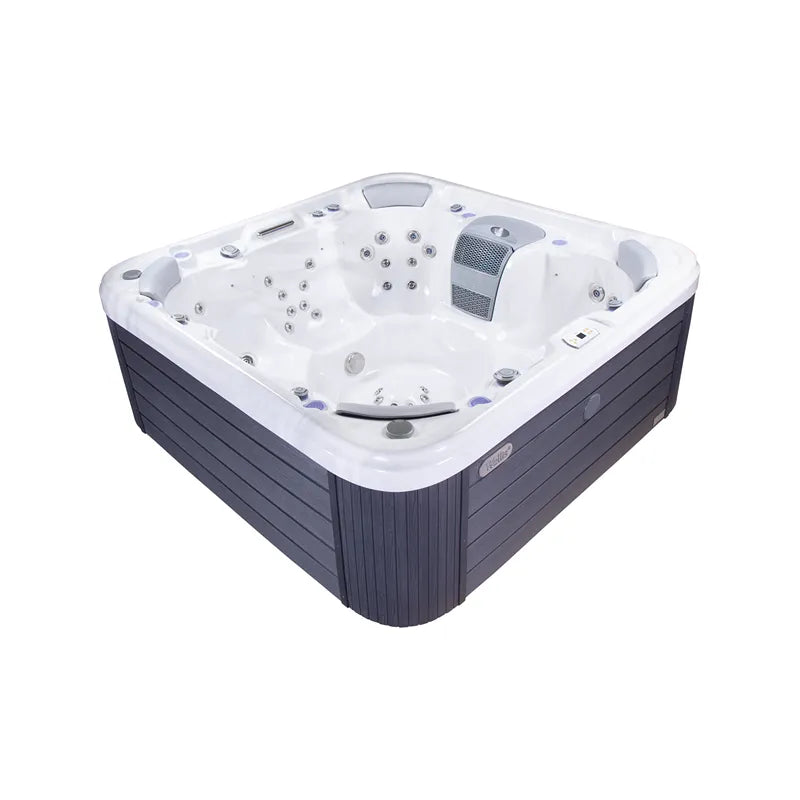 Whirlpool Outdoor 6 - 7 Personen winterfest Reluxis Vienna Life Wellis im Garten kaufen quadratisch