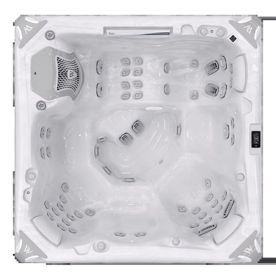 Whirlpool Outdoor 6 Personen winterfest Reluxis Kilimanjaro Life Wellis Garten kaufen Preis Draufsicht