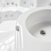 Whirlpool Outdoor 6 Personen winterfest Reluxis Jupiter Wellis im Garten kaufen Angebot draußen energiesparend für Terrasse Detailbild