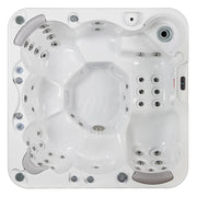 Whirlpool Outdoor 6 Personen winterfest Reluxis Jupiter Wellis Garten kaufen Angebot draußen energiesparend Draufsicht