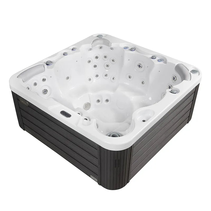 Whirlpool Outdoor 6 Personen winterfest Reluxis Jupiter Wellis im Garten kaufen Angebot draußen energiesparend für Terrasse