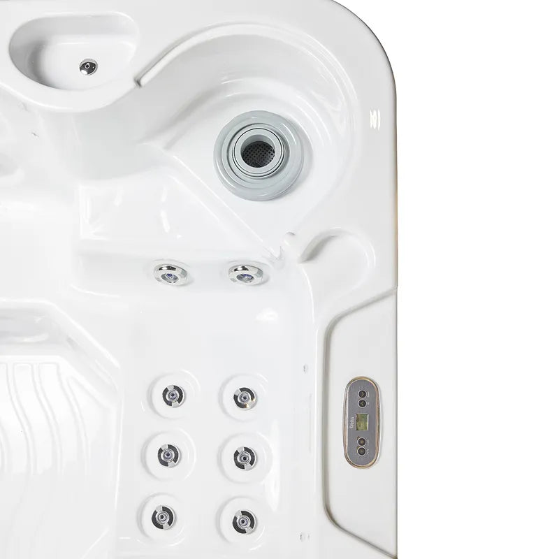 Whirlpool Outdoor 6 Personen winterfest Reluxis Jupiter Wellis im Garten kaufen Angebot draußen energiesparend für Terrasse Detailbild
